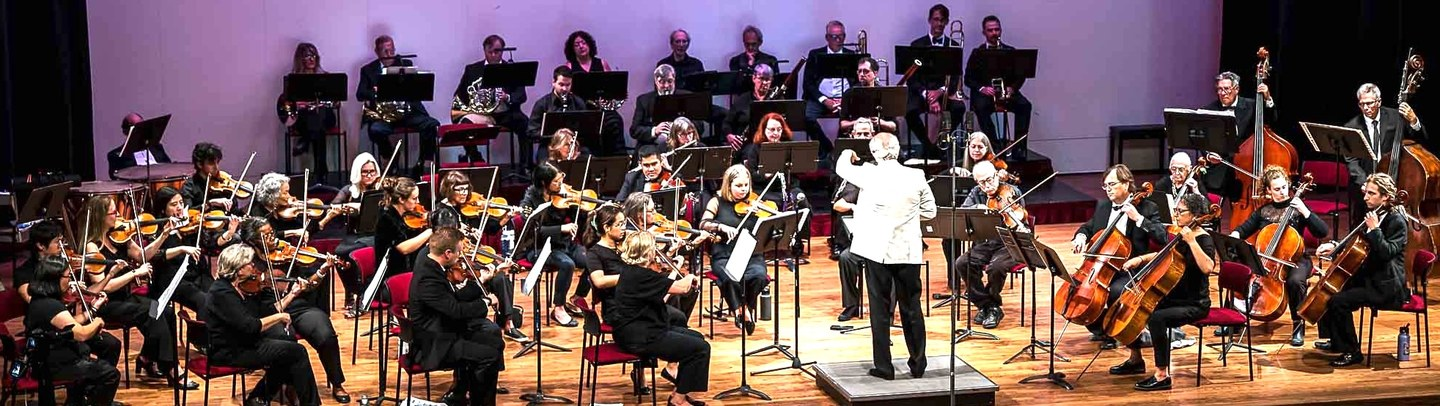 Prometheus Symphony Orchestra performing on stage