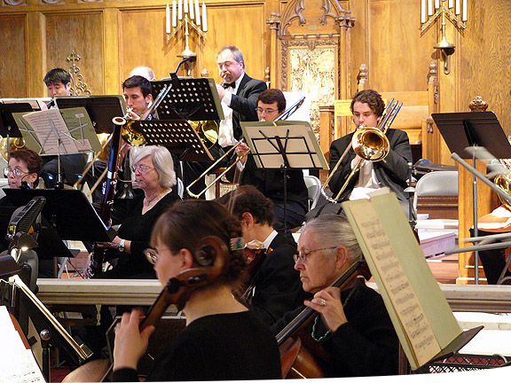 Prometheus Symphony Orchestra performing in concert
